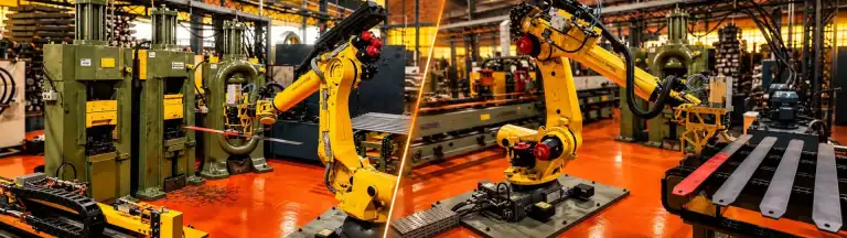 Automação e robôs na linha de produção da Molas Obenaus